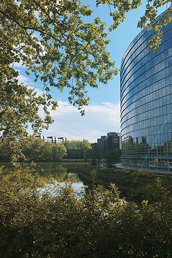 Parlement Européen à Strasbourg en Alsace